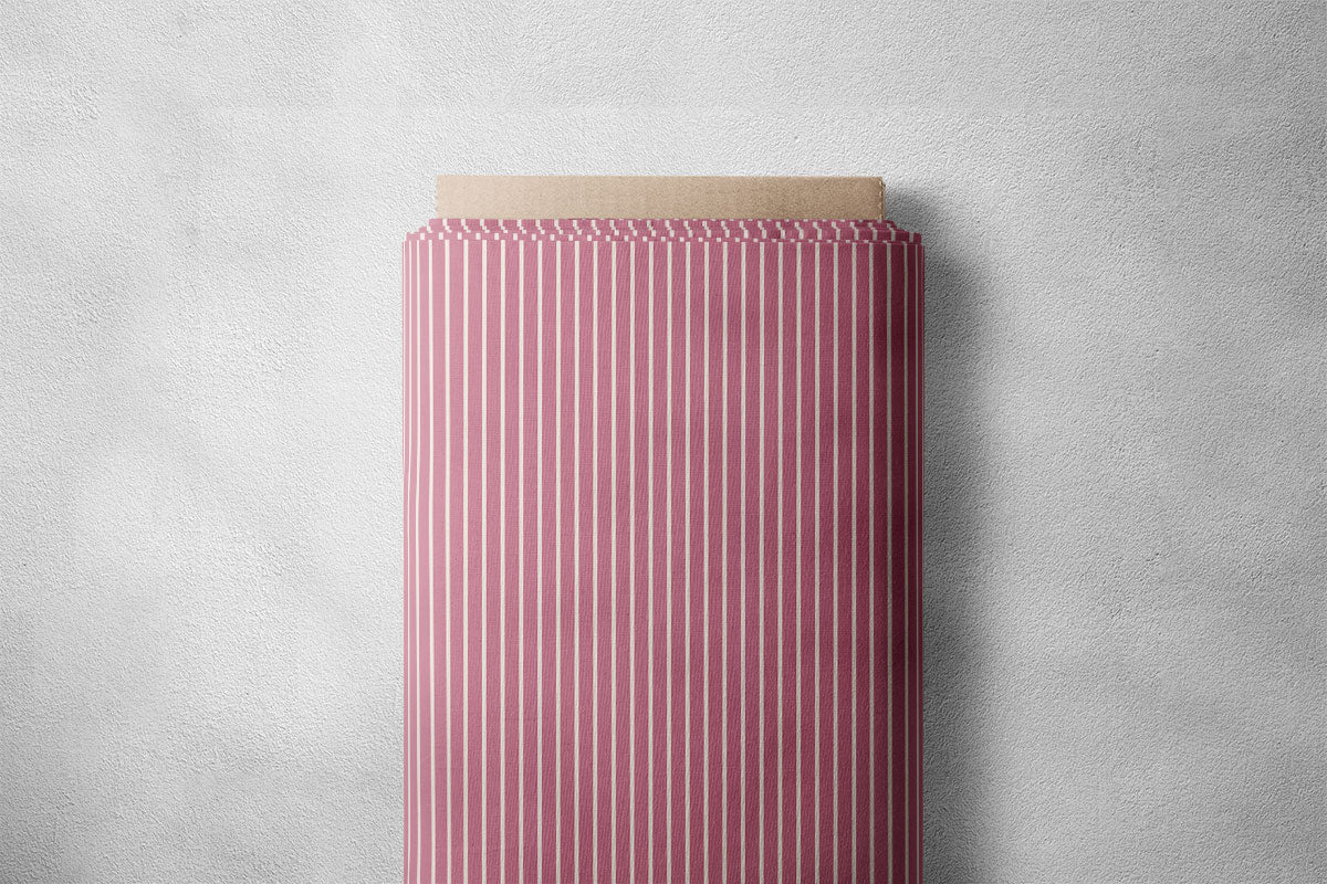 Purplish Pink Stripes Print